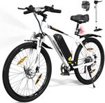 COLORWAY Electric Bike for Adults, 26" Mountain Bike, Electric Bicycle Commute EBike with 36V 15Ah Removable Battery, LCD Display, Dual Disc Brake,Range up to 45-100km,with mudguard.