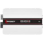 Taramps DS 1200x4 Multichannel Amplifier 1200 Watts RMS 2 Ohms Car Audio Amplifier FULL RANGE 4 Channels Low Pass Subsonic Filter Bass Boost, Class D White Amplifier Power Control System Car Show