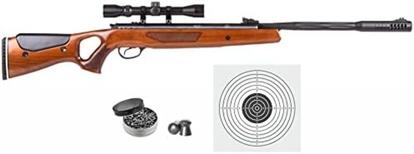 Wearable4U - Hatsan Mod 65 Combo Spring Piston .25 Cal Air Rifle with Free 3-9x32 Scope and Mounts, 750 FPS/23 FPE with Pellets and Target Bundle