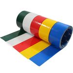 Duct Tape 5 Solid Colors | Red | Yellow | Blue | Green | White | 10 Yard per Roll, 48mm Wide, Office Use, Area Marking, Reinforcement and Sealing, DIY Projects, Art and Crafts