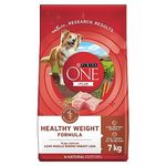 Purina ONE +Plus Dry Dog Food, Healthy Weight with Turkey - 7 kg Bag