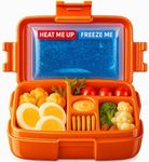 Bento Box for Kids with Hot & Cold Packs for Lunch Box Kids - Microwavable Lunch Containers with Compartments - Kids Bento Lunch Box Containers for Kids for School - Lunchbox Bento Snack Box Container