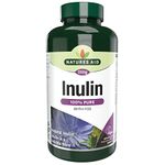 Natures Aid Inulin Powder, 250 g (from Chicory Root, 100% Natural with FOS, High Fibre, Low Calorie, Prebiotic, Vegan Society Approved, Made in the UK)