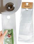 Skywin- Plastic Door Hanger Bags 6” x 19” (300 Pack), Clear Door Hanger Bags Protects Flyers, Brochures, Printed Materials - Waterproof and Secure Door Knob Hanger for Outdoor Use