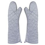 Imaashi Premium 16-Inch Long Oven Gloves - Heat Resistant Cooking Mitts for Kitchen Safety and BBQ Grilling - Extra-Long Protection - Non-Slip Grip - Durable and Comfortable