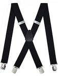 METUUTER Suspenders for Men ? Heavy Duty Strong Clips Adjustable Elastic X Back Braces Big and Tall Men's Suspenders