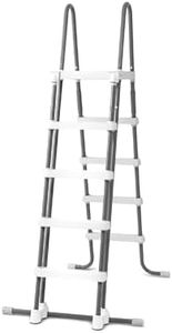 Intex 28077E Heavy Duty Deluxe Pool Ladder with Removable Steps for 52 Inch Depth Above Ground Pools