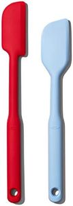 OXO Good Grips 2 Piece Silicone Spatula Set, red/seltzer