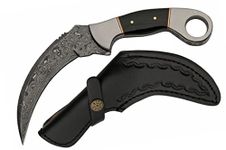 SZCO Supplies Damascus Steel Karambit Damascus Steel Knife