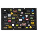 AOUTACC Tactical Military Patch Holder Board Hook & Loop Morale Patch Panel, Tactical Patch Display Panel for Military Army Uniform Hook and Loop Badges (108x70cm)