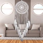 Dream Catcher Handmade Natural Feather Car Wall Hanging Decorations Dreamcatcher for Kids Bedroom Party Wedding Decoration Ornament Craft Gift