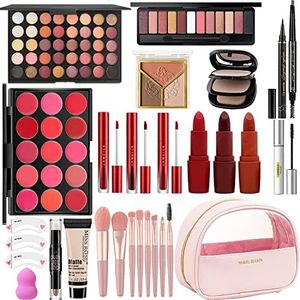 MISS ROSE M All In One Full Makeup Kit for Women, Multipurpose Makeup Sets, Beginners and Professionals Alike, Easy to Carry(Pink)