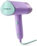 Philips 3000 Series Handheld Steamer - 1000W, 20g/min Steam, Detachable 100ml Water Tank, Plastic Plate, Storage Pouch, 630 g Light Weight, Compact and Foldable, Purple (STH3010/30)