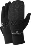 RONHILL Running, Wind-Block Flip Glove, All Black, M