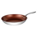 12" (30 cm) Stainless Steel Pan by Ozeri with ETERNA, a 100% PFOA and APEO-Free Non-Stick Coating