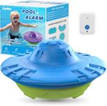 Pool Alarm with Indoor Receiver, 110dB Ultra Loud Floating Alarm for Inground & Above Ground Pools, Adjustable Sensitivity for Backyard Water Safety with Children & Pets, Navy-Mint