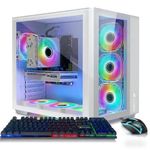 STGAubron Gaming PC Desktop Computer, Intel Core i7-10700KF up to 5.1G, GeForce RTX 3060 12G, 16GB DDR4, 1TB SSD, WiFi 6, BT 5.0, RGB Fan x 7, Windows 11 Home