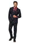 OppoSuits Funny Everyday Suits For Men – PAC-MAN™ – Comes With Jacket, Pants and Tie – US 40