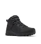 Columbia Men's Peakfreak 2 Mid Outdry Leather waterproof mid rise hiking boots, Black (Black x Graphite), 9 UK