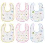 Vicloon Baby Bandana Dribble Bibs, 6pc Infant Bibs Baby Teething Bibs, Baby Drooling Bibs Soft and Absorbent with Adjustable Snaps, Baby Teething Bibs Set for Unisex Newborn and Toddlers