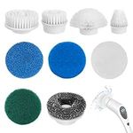 9-in-1 Electric Spin Scrubber Replaceable Brush Heads Set, Universal Electric Scrub Brush Heads for All Brands, Spin Brush Heads for Shower Scrubber, Electric Cleaning Brush for Bathroom Floor Tile