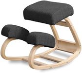 Instruban Kneeling Chair - Ergonomic Desk Chair for Office Home Improve Your Posture with Angled Rocking Stool - Solid Wood Rocking Office Chair with High-Resilience Foam Seat Cushions