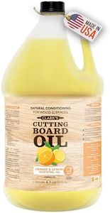 CLARK'S Cutting Board Oil - Food Grade Mineral Oil for Wood Cutting Board - Scented with Orange and Lemon Essential Oils - Butcher Block Conditioner - Restores All Wood - Made in USA, 1 Gallon