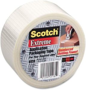 Scotch Bi-Directional Filament Tape 8959 Transparent, 50 mm x 50 m (Pack of 1)