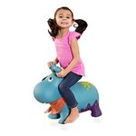 B. toys – Inflatable Hippo Bouncer – Hippo Ride-On – Inflatable Ride-On Toy – Air Pump Included – 18 Months + – Bouncy Boing - Hankypants