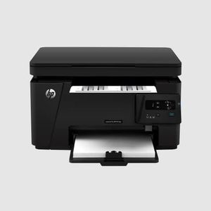 HP Laserjet Pro MFP M126a, Print, Copy, Scan, Hi-Speed USB 2.0, Up to 21 ppm, 150-sheet Input Tray, 100-sheet Output Tray, 8000-page Duty Cycle, 700-page Yield, Black and White, CZ174A
