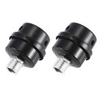 Anndason 2 PCS 1/2"PT 20mm Air Compressor Silencer Filter Metal Air Compressor Intake Filter Noise Muffler Silencer