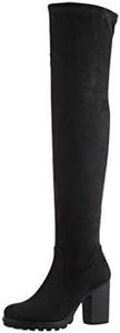 Elara Bottes Femme à Talons Hauts Chunkyrayan E4835 Black-37