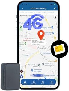 GPS Tracker, Mini 4G GPS Tracker with SIM Card Real Time Tracking and Alarm Rechargeable Magnetic GPS Tracker Devices for Kids, Elderly, Luggage, Vehicles, 25 Days Long Standby, Unlimited Distance