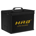 HRB Lipo Bag Lipo Safe Bag Fireproof Bag Large Capacity Lipo Battery Storage Guard Safe Pouch for Charge & Storage (Small)