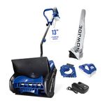 Snow Joe 24V Cordless Electric Snow Shovel Kit w/Cover & Scraper, 13" Clearing Path, 400W Motor - Heavy-Duty Snow & Ice Removal for Driveway & Walkway, 24V-SS13-TV1