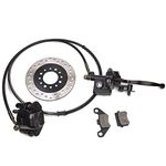 JIAYAN Rear Brake Master Cylinder and Disc Brake Caliper with 160mm Rotor Replacement for Chinese ATV Quad Kazuma Roketa BMS Taotao 50cc, 70cc, 90cc, 110cc, 125cc ATV