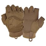 Seibertron Patented S.O.L.A.G 2.0 Half Finger Gloves - Versatile Gloves for Climbing and Riding, Designed for Comfort and Protection Coyote XL