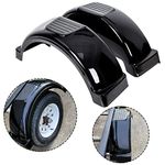 ECOTRIC Polyethylene Trailer Fenders Fits Single-axle Trailers w/ 13" Diameter Wheels