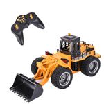 Top Race Front Loader, RC Construction Tractor with Lights and Sounds 2.4GHz (Multicolour)