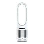 CyclonicAir Pro Pure Bladeless Tower Fan Heater & Cooler with H13 HEPA Filter, 3-in-1 Heating Cooling & Air Purifier, Quiet Oscillating Fan with Remote, 8 Speeds, Pearl Silver