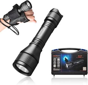 ORCATORCH D550 Scuba Dive Light, 1000 Lumens Super Bright Underwater Diving Flashlight with 3 Modes, IP68 Waterproof Night Dive Torch 150 Meters Submersible Light