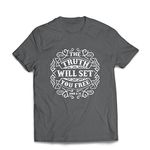 lepni.me Mens T-Shirt The Truth Will Set You Free, The Proof of Faith Christian Resurrection (XL Graphite Multi Color)