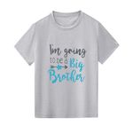 Koijhnb Baby Boys Big Brother Toddler T Shirt Big Bro Pregnancy Announcement Shirts Graphic Tee Crewneck Short Sleeve Clothes (Going Grey, 4-5 Years)