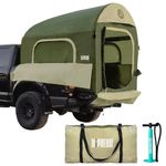 Niphean Inflatable Truck Bed Camper for 2 Person, PU 3000mm Oxford Waterproof & Windproof Dual-use Pickup Truck Tent for 5.5-6.5 FT Truck Bed, Higher Tents with 3 Windows & Air Pump for Quick Setup