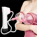 RVLAUGOAA Breast Enlargement Massager, Electric Chest Massage for Bust Developer Care Boobs Enlarge - New Breast Double Cup Care Instrument (13.5cm)