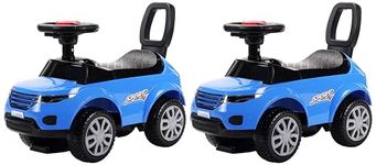 LuvLap Starlight Ride on & Car for Kids with Music & Horn Steering, Push Car for Baby with Backrest, Safety Guard, Under Seat Storage & Big Wheels, Ride on for Kids 1 to 3 Years Upto 25 Kgs (Blue)