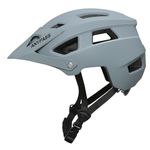 Bike Helmet Men Women, Lightweight MTB Cycle Helmet with Detachable Visor, Adjustable Mountain Road Bicycle Helmet with Dial Fit, Safety Certified Cycling Helmet for Adult Youth
