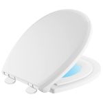 Delta Faucet 823902-N-WH Sanborne Round Potty Training Nightlight Toilet Seat with Slow Close, White