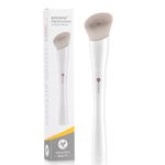 KINGMAS Angled Foundation Brush Concealer Brush, Kabuki Makeup Brush for Liquid, Blending, Cream, Powder, Blush Buffing Stippling Face Makeup Tools White (170)