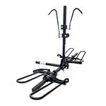 KAC E2 1.25" & 2" Hitch Mounted Rack 2-Bike Platform Style Carrier for Standard and Fat Tire Bicycles - 2 Bikes X 30 lbs (60 lbs Total) Heavy Weight Capacity - Hitch Adapter Included